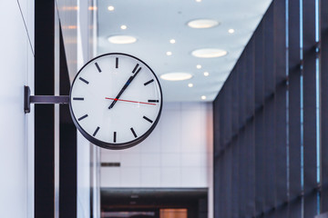 wall clock in the business center 