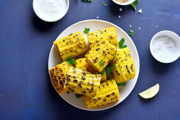 Grilled sweet corn