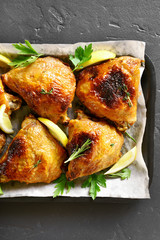 Baked chicken thighs