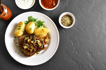 Roast beef with potato