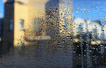 drops on the glass