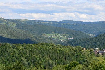 Naklejka premium Mountain landscape.