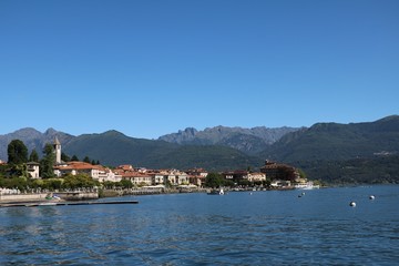 Fototapeta na wymiar Baveno at Lake Maggiore, Piedmont Italy