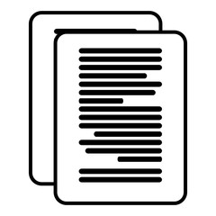 paper document isolated icon