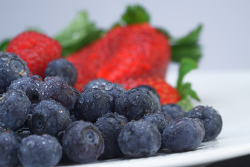 Balubeeren mit erdbeere