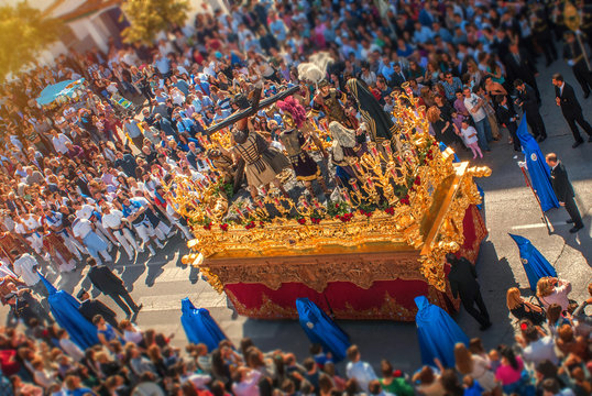 Holy Week In Spain ,the Procession	