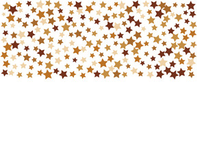 Golden Stars Confetti Banner
