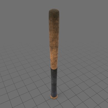 Dirty baseball bat