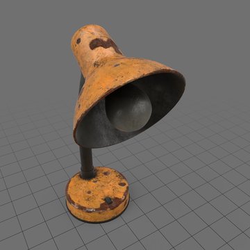 Rusty desk lamp