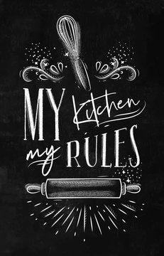 Poster My Kitchen Rules Chalk