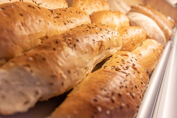 Frisches Brot in der Bäckerei