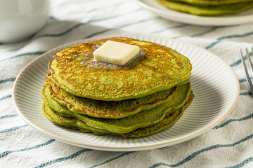Homemade Matcha Green Tea Pancakes