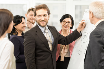 Diverse business team having a meeting at the office