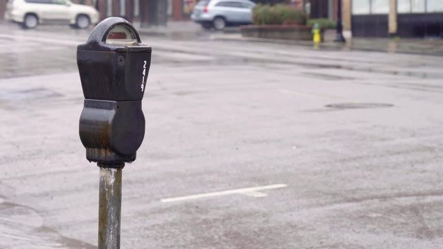Parking Meter in the rain 