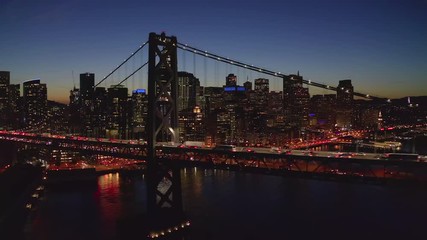 San Francisco downtown buildings skyline aerial