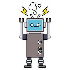 cute cartoon robot
