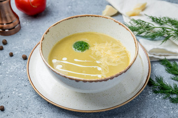 Cream of broccoli soup