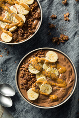 Homemade Chocolate Smoothie Bowl