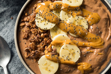 Homemade Chocolate Smoothie Bowl