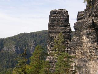 Fototapeta na wymiar Czech Switzerland. Czech. Europe. Mountain landscape.