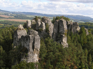 Fototapeta na wymiar Czech Paradise. Czech. Europe. Mountain landscape.