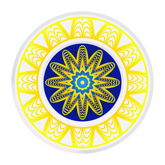 Round Ornament. Decorative Floral Pattern. Vector Illustration. For Interior Design, Printing, Wallpaper