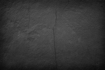Crack old black background. Grunge texture. Dark wallpaper. Blackboard. Chalkboard.