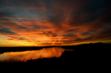 Sunlight on the lake 