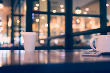 take away coffee cup empty blank copy space for your design text or banner of brand