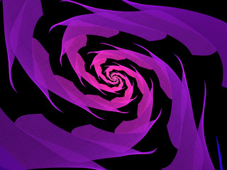 Purple Fractal Spiral Background Image, Illustration - Infinite repeating spiral pattern, vortex of geometry. Recursive symmetrical patterns compressed and twisted into a central focal point. Abstract