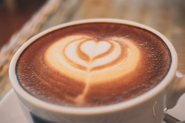 latte art of coffee