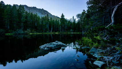 Lake Tahoe Reflections Water Trees Rocks