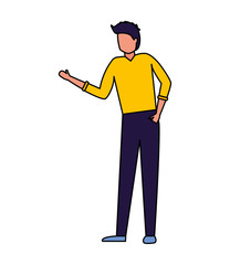 man character standing