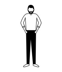 man character standing