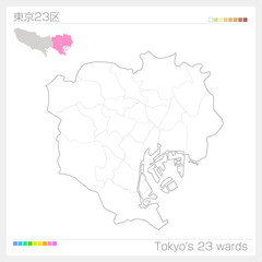 東京都の地図（東京23区）