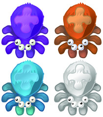 Spider Cute Cartoon Character