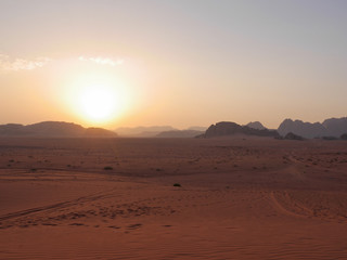 Fototapeta na wymiar View of Wadi Rum