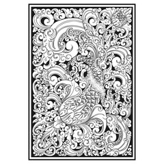 carved openwork pattern. indonesia motif. Pattern suitable for laser cutting, plotter cutting or printing - Vector - Vector - Vector - Vector