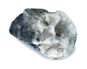 Rock stone isolated on white background with clipping path