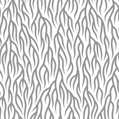 Abstract seamless nature pattern. Root-like structure. Striped lines with rough edges