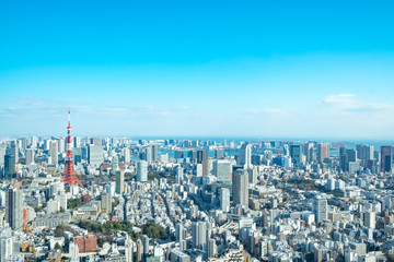 Naklejka premium Krajobraz Tokio