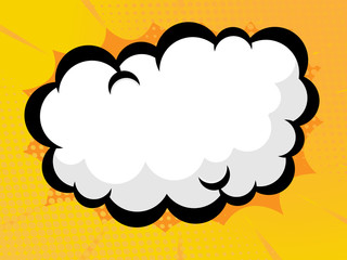 comic book, pop art blank speech bubble