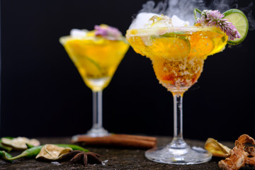 Orange margarita cocktail for summer