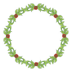 Vector illustration rose red flower frames blooms for invitation card hand drawn