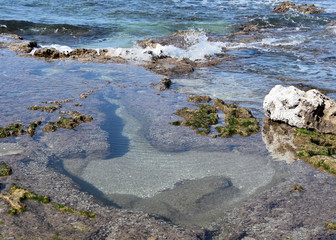 Heart of stone at the sea