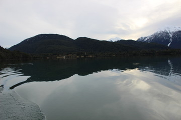 patagonia, Chile, paisaje, rural, campo, nieve, montaña, Lago Verde, sur, naturaleza, lago el turbio