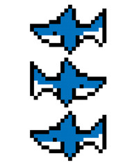 pixel shark
