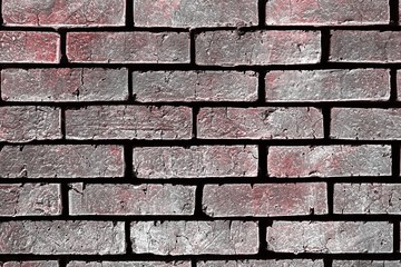 red grunge weathered brick wall texture - beautiful abstract photo background