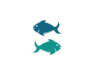 fish logo template ,Creative symbol of fishing club or online