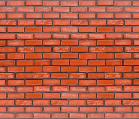 Orange brick wall for texture or background.